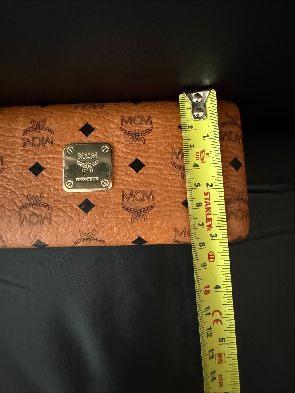 Authentic MCM Monogram Sunglasses Case Brown Hard Case - Picture 7 of 7